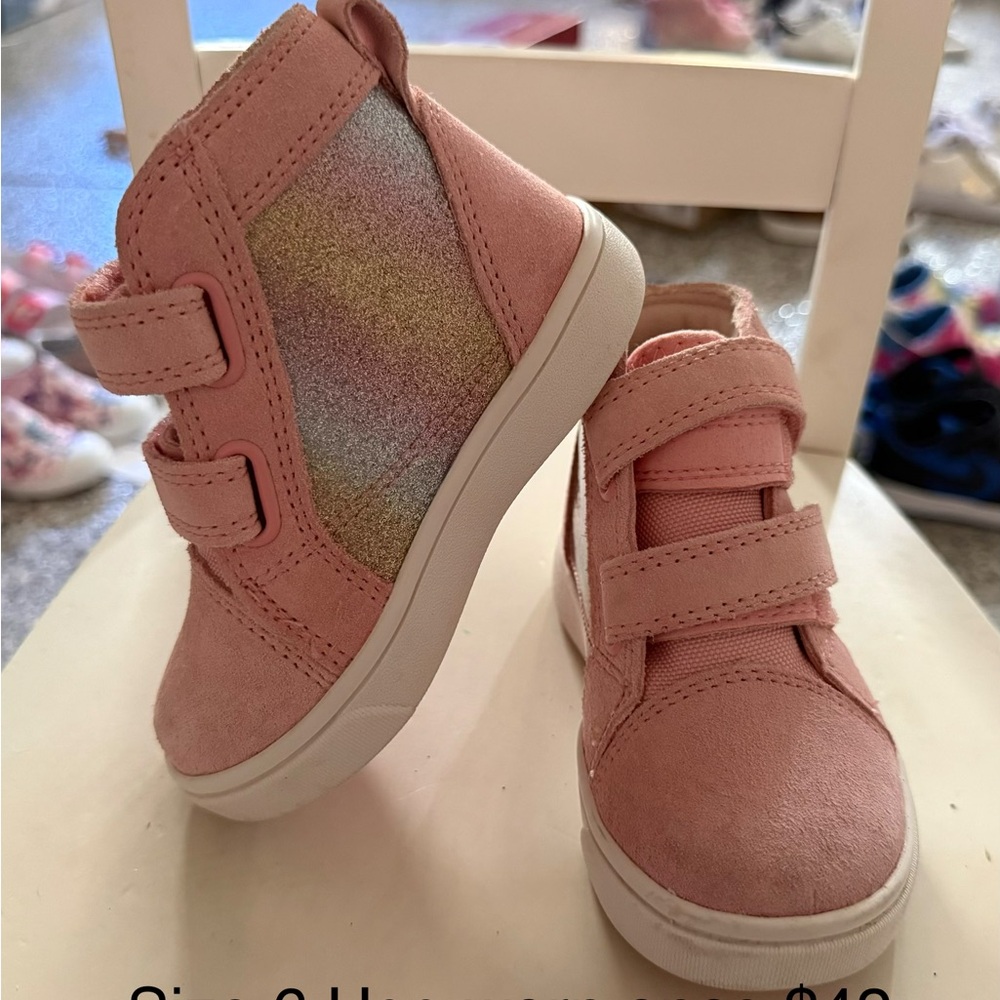 Ugg Pink Glitter High Top Sneakers